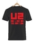 Remera U2 Negra Manga Corta 100% Algodón Peinado - comprar online