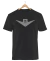 Remera V8 Logo Negra Manga Corta 100% Algodón Peinado - comprar online