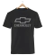 Remera Chevrolet Logo Negra Manga Corta 100% Algodón Peinado - Bronx