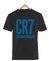 Remera Cristiano Ronaldo CR7 Negra Manga Corta 100% Algodón Peinado