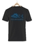 Remera Spinetta Negra Manga Corta 100% Algodón Peinado - Bronx