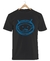 Remera U2 Negra Manga Corta 100% Algodón Peinado - Bronx