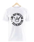 Remera Los Auténticos Decadentes Logo Blanca Manga Corta 100% Algodón Peinado - comprar online