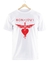Remera Bon Jovi Blanca Manga Corta 100% Algodón Peinado