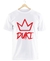 Remera Duki Logo Blanca Manga Corta 100% Algodón Peinado