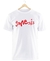 Remera Genesis Logo Blanca Manga Corta 100% Algodón Peinado - comprar online