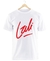 Remera Lali Esposito Logo Blanca Manga Corta 100% Algodón Peinado - comprar online