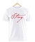 Remera Sting Blanca Manga Corta 100% Algodón Peinado - comprar online