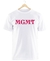 Remera MGMT Blanca Manga Corta 100% Algodón Peinado en internet