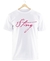 Remera Sting Blanca Manga Corta 100% Algodón Peinado en internet