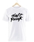 Remera Daft Punk Blanca Manga Corta 100% Algodón Peinado