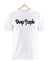 Remera Deep Purple Blanca Manga Corta 100% Algodón Peinado