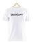 Remera Green Day Blanca Manga Corta 100% Algodón Peinado - comprar online