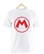 Remera Mario Bros Logo Blanca Manga Corta 100% Algodón Peinado