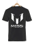 Remera Messi Logo Negra Manga Corta 100% Algodón Peinado