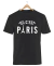 Remera Messi Ici Cest Paris Negra Manga Corta 100% Algodón Peinado