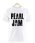 Remera Pearl Jam Logo Blanca Manga Corta 100% Algodón Peinado - comprar online