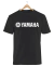 Remera Yamaha Negra Manga Corta 100% Algodón Peinado