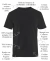 Remera Michael Jackson Logo MJ Negra Manga Corta 100% Algodón Peinado