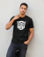 Remera Transformers Logo Negra Manga Corta 100% Algodón Peinado