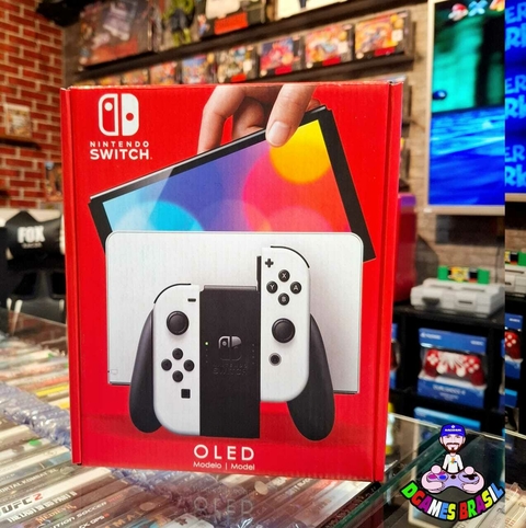 NINTENDO SWITCH OLED BRANCO - NOVO LACRADO