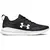 Tênis masculino preto da marca Under Armour, modelo CH. Essential SE, com detalhes em branco e design esportivo.