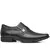 Sapato social masculino em couro preto com fivela da marca Pegada, destacando design elegante e confortável.