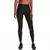 Legging de treino feminina preta da Under Armour, modelo HiRise, com cintura alta e ajuste perfeito.