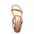 Sandália Rasteira Santa Lolla Metalizada Soft Bronze Brilho - loja online