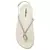 Sandália Flat Moleca Branco Strass - loja online