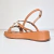 Sandália Flat Jamar Spikes Caramelo - Tok Calçados