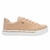 Tênis Via Marte Casual Clássico na cor nude, com design elegante e solado branco.