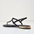 Sandália Rasteira Beira Rio Strass Preto - Tok Calçados