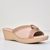 Tamanco Anabela Piccadilly Conforto Pedra Nude - comprar online