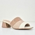 Tamanco Piccadilly Conforto Salto Bloco Nude Creme - comprar online