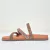Tamanco CL Flat Slide Strass Cobre Ouro Rosê - loja online