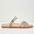 Sandália CL Flat Slide Nude Strass Nude - comprar online