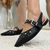 Imagem do Sapatilha Mariotta Slingback Pedras Preto