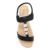 Sandália Flat Modare Preto Pedras - Tok Calçados