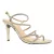 Sandália Mariotta Salto Fino Tiras Strass Dourado - comprar online