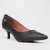 Scarpin Vizzano Salto Baixo Básico Bico Fino Preto - comprar online