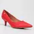 Scarpin Vizzano Salto Baixo Básico Bico Fino Vermelho - comprar online