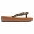 Tamanco Papete Ana Laura Flat Caramelo com detalhes em strass