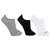 Kit 03 Pares Meia Soquete Adulto Lupo Sport Branco/Cinza/Preto - comprar online