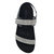 Sandália Flat Beira Rio Strass Velcro Preto - Tok Calçados