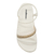 Sandália Flat Moleca Strass Branco na internet