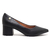 Scarpin Vizzano Salto Bloco Bico Fino Preto