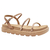 Sandália Flat Vizzano Tratorado Strass Nude - comprar online