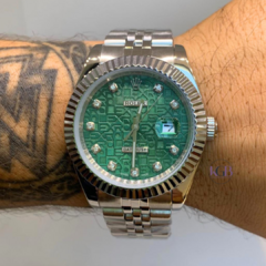DATEJUST MYOTA (PRATA/VERDE)