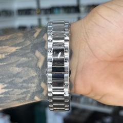 PATEK NAUTILUS (PRATA/PRETO) - KGB ACESSÓRIOS